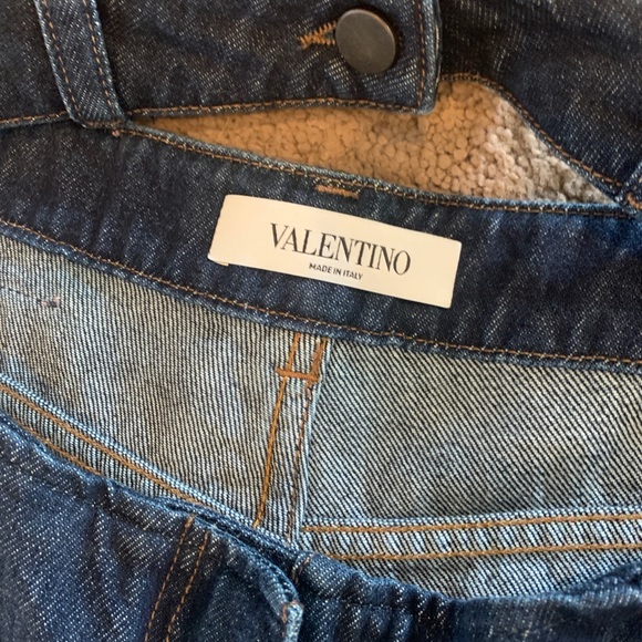 💎 Valentino Detached Waistband Wide-Leg Denim Jeans – Size 27 (Fits US 4–6) - Picture 11 of 15